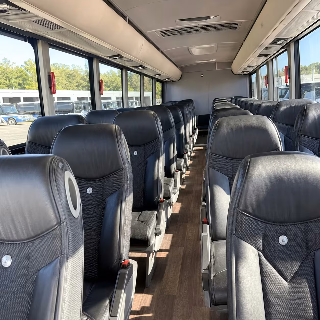 santa clarita charter bus rental interior