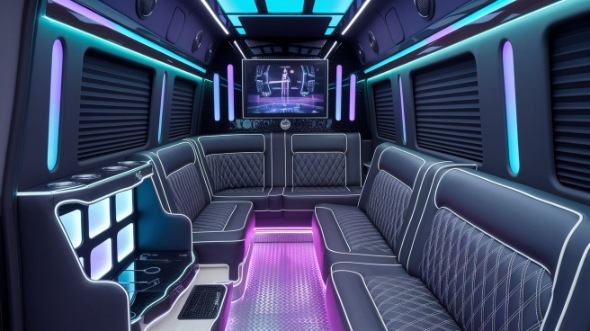party bus rental interior santa clarita
