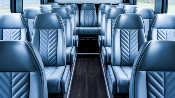 santa clarita 35 passenger minibus inside