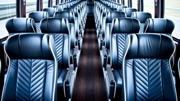 santa clarita 50 passenger charter bus inside