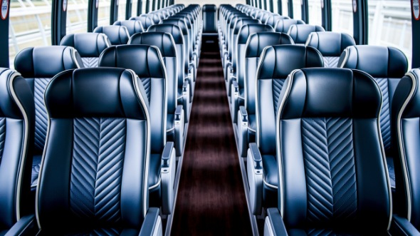 santa clarita 54 passenger charter bus inside