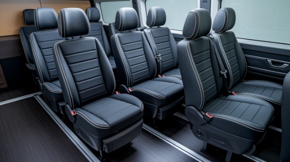 santa clarita sprinter van with driver inside