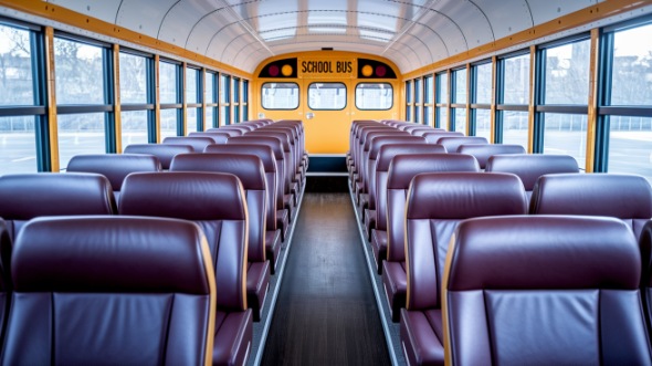 school bus rental interior santa clarita